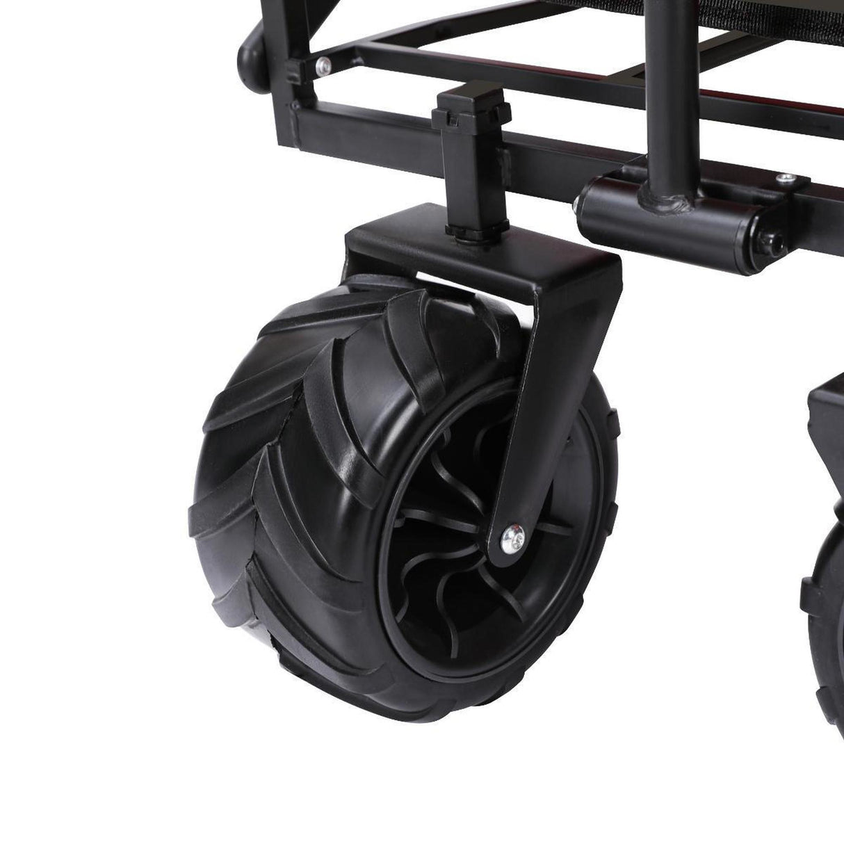 Bull All Terrain Folding Outdoor Wagon Trolley - Black