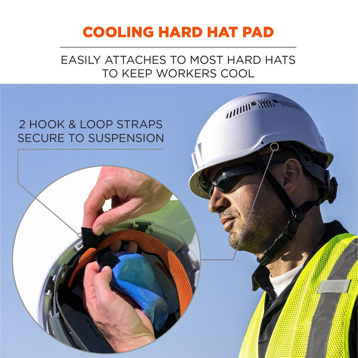 Ergodyne Chill-Its 6715CT Cooling Hard Hat Top Insert