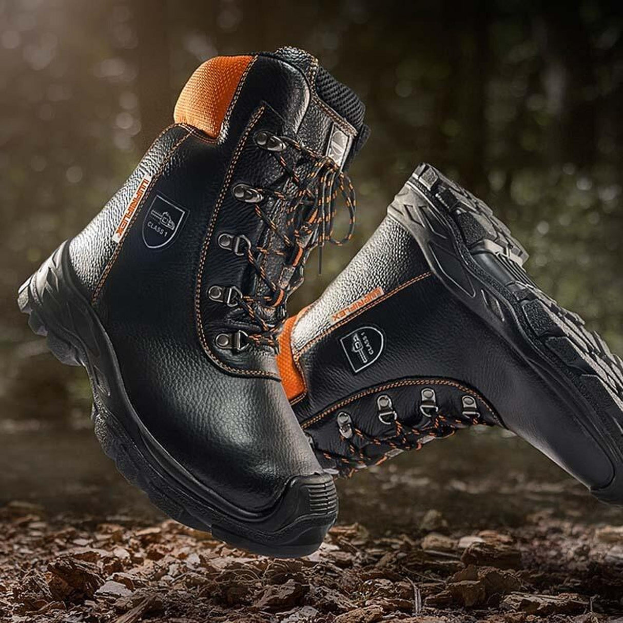Lupriflex Eco-Hunter Chainsaw Boots - Class 1 - Black