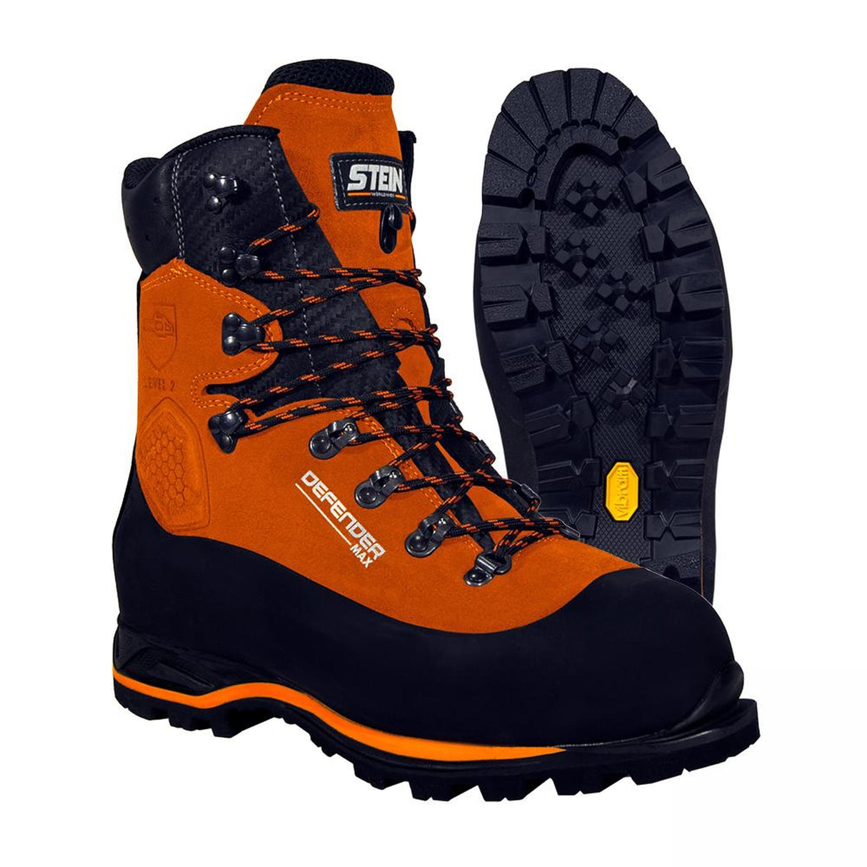 Stein Defender Max Chainsaw Boots - Class 2 - Orange