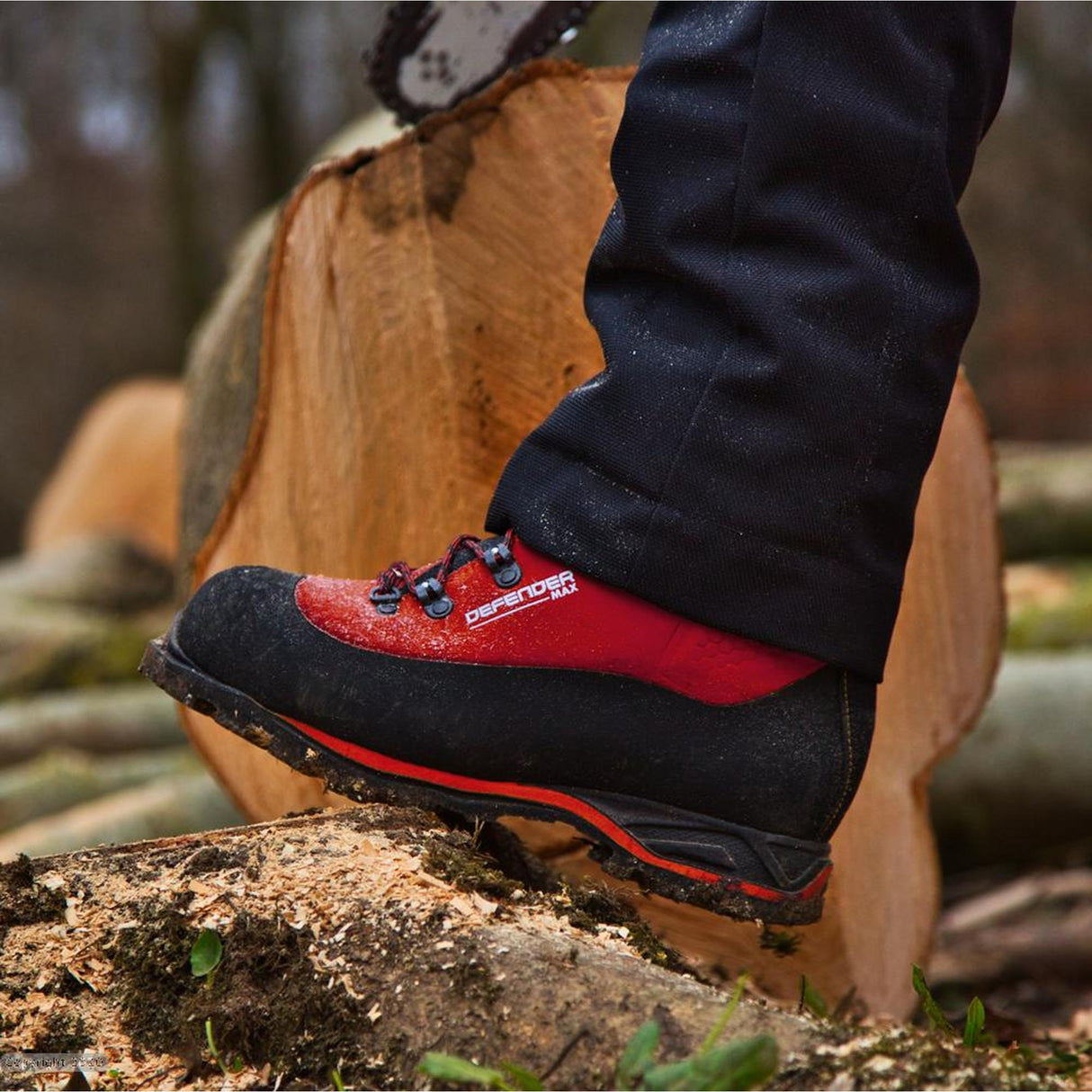 Stein Defender Max Chainsaw Boots - Class 2 - Red