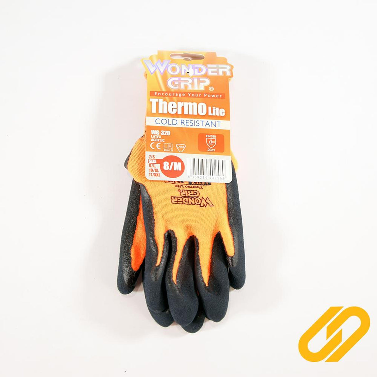 Wonder Grip WG-320 Thermo Lite Gloves - Size 8