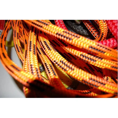 Close-up of orange and black climbing rope