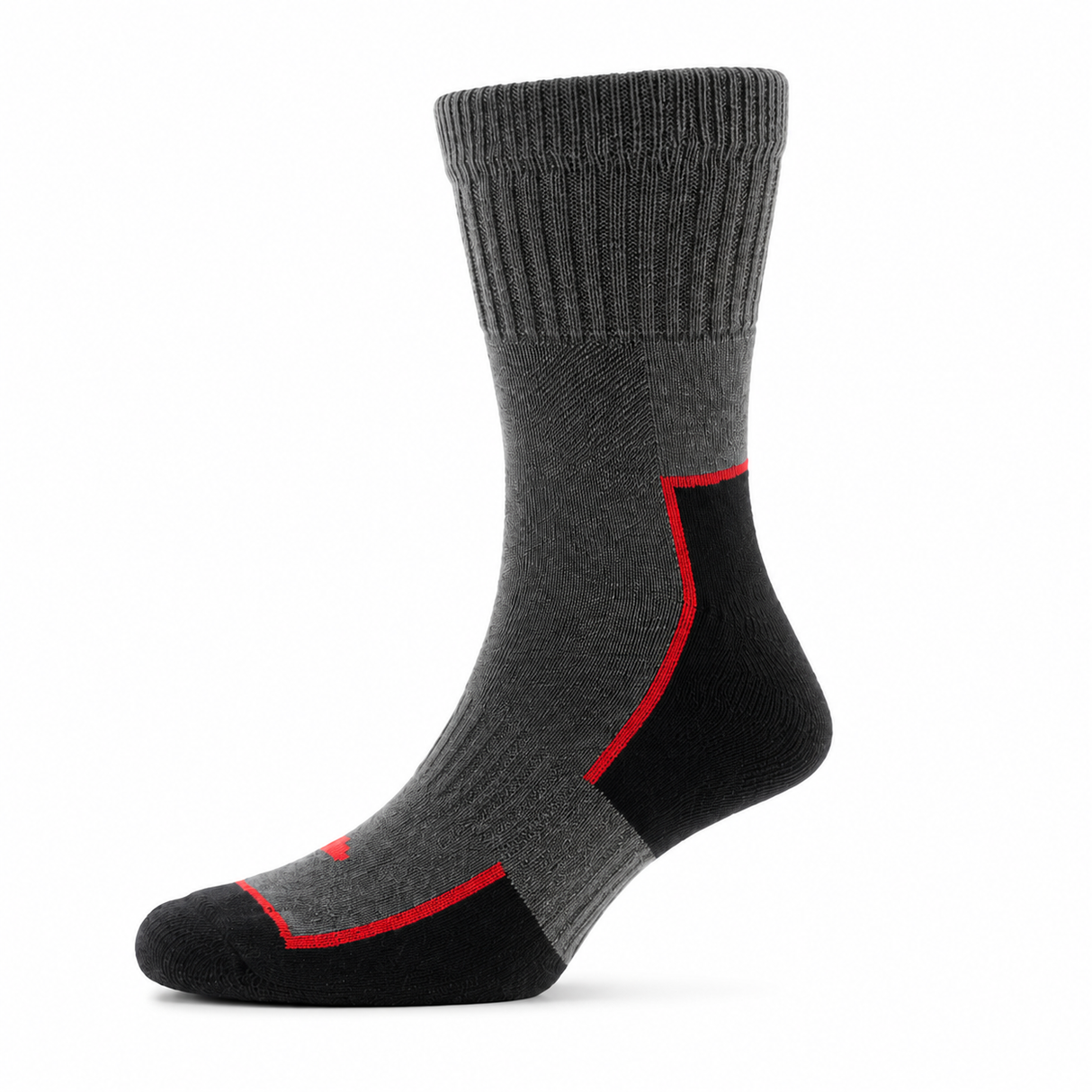 HJ Hall Comfort Top Work Boot Grey Socks - Size 6-11 (1 pair)