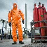 AlphaChem X350 Limited Life Chemical Coverall Type 3/4 Orange