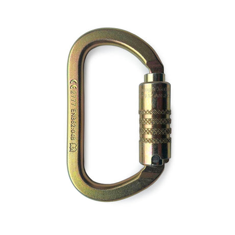 At Height K20DA Offset Oval Karabiner - 2-Way Action - Steel