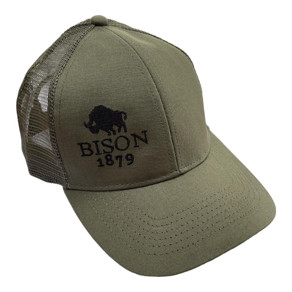 Bison 1879 Organic Cotton Trucker Cap - Olive