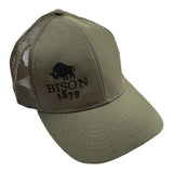 Bison 1879 Organic Cotton Trucker Cap - Olive
