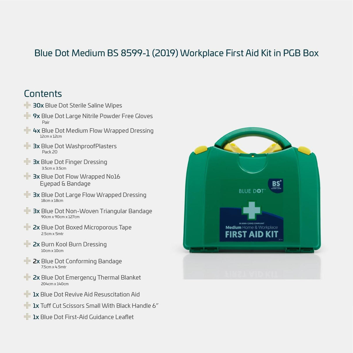 Blue Dot Medium First AId Kit - BS 8599-1 Compliant