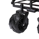 Bull All Terrain Folding Outdoor Wagon Trolley - Black