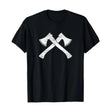 CEuk Vintage Axes Crossed T-shirt - Black