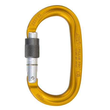CT Pillar Evo Oval Aluminium Screwgate Carabiner - Gold