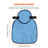 Ergodyne Chill-Its 6717CT Evaporative Cooling Hard Hat Neck Shade with Cooling Towel