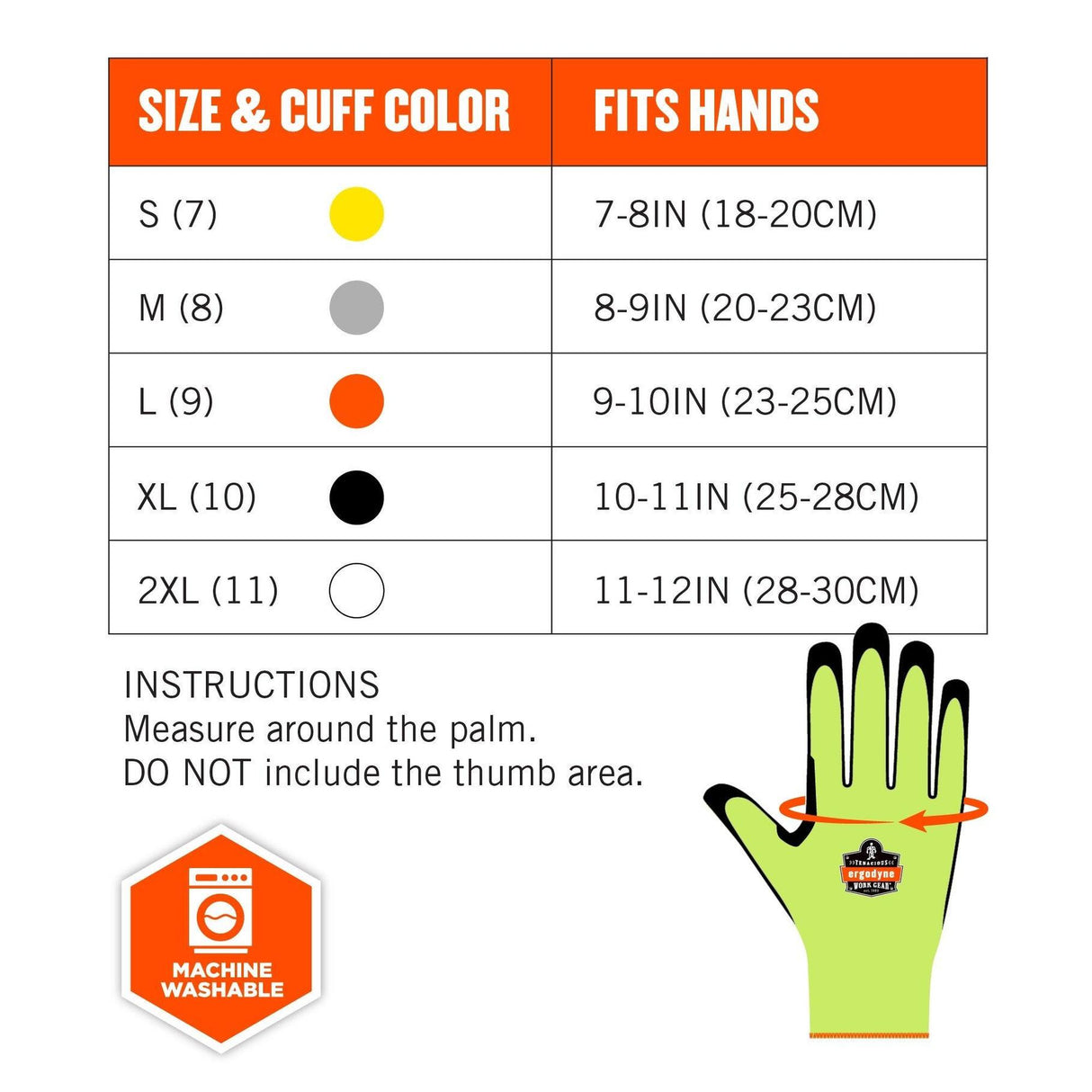 Ergodyne ProFlex 7041 Hi-Vis Nitrile Coated Cut-Resistant Gloves - Medium