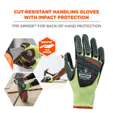 Ergodyne ProFlex 7141 Hi-Vis Nitrile Coated Cut-Resistant Gloves