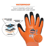 Ergodyne ProFlex 7551 Coated Waterproof Cut-Resistant Winter Work Gloves