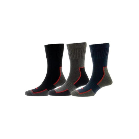 HJ Hall Comfort Top Work Boot Socks - Size 6-11 (3 pack)