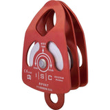 ISC 16mm Large Double Aluminium Pulley Red - 70kN