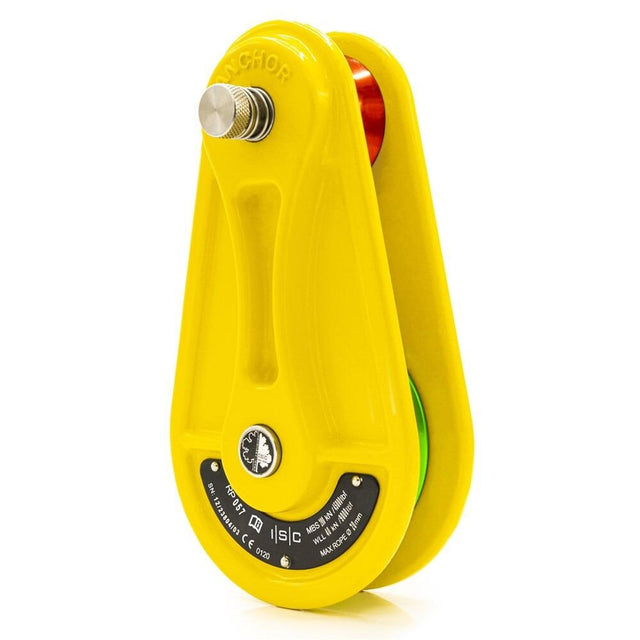 ISC 20mm Large Forged Rigging Pulley Block - Yellow