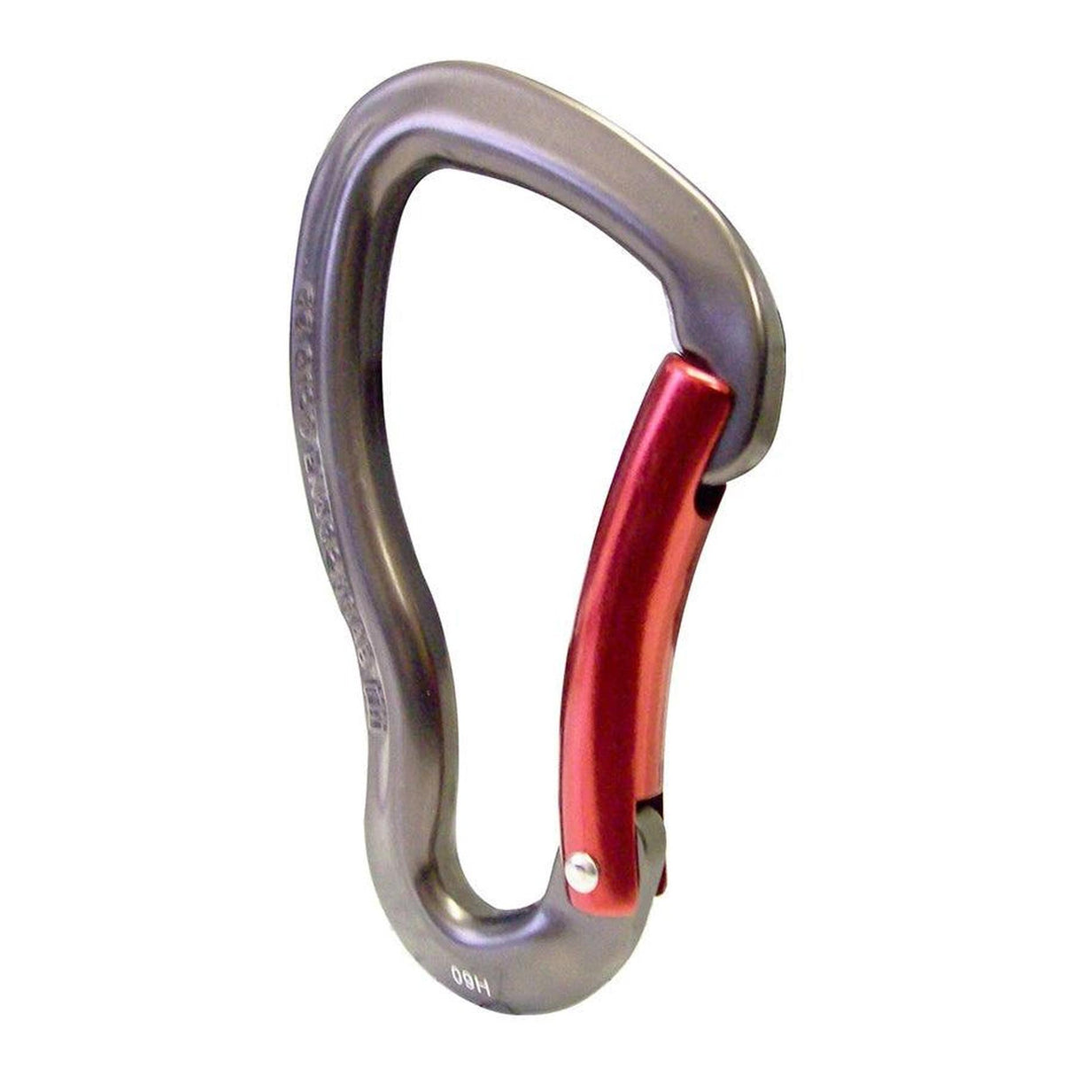 ISC Gator Aluminium Push Gate Carabiner - Grey