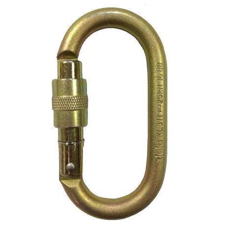 ISC Oval Karabiner - Screwgate - Steel