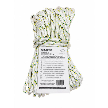 Portable Winch 12mm Double Braid Rigging Rope - 50m