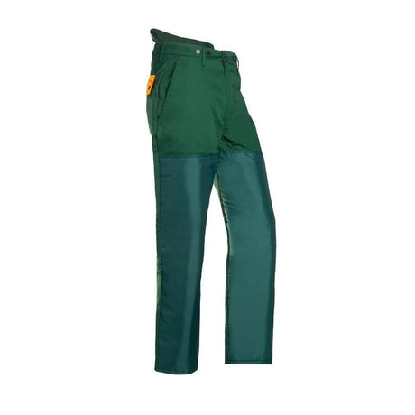 SIP Protection Brushcutting Trousers - Green / Orange
