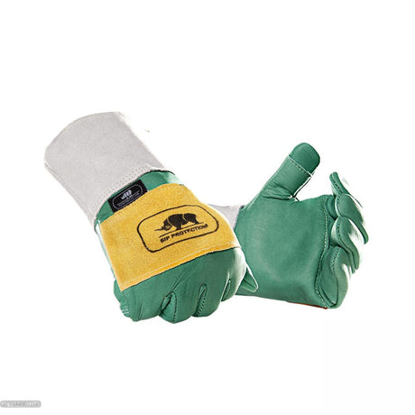 SIP Protection Chainsaw Gloves - Left & Right Hand Protection - Green