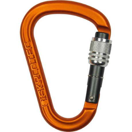 Skylotec PassO-SC HMS Aluminium Screwgate Carabiner - Orange