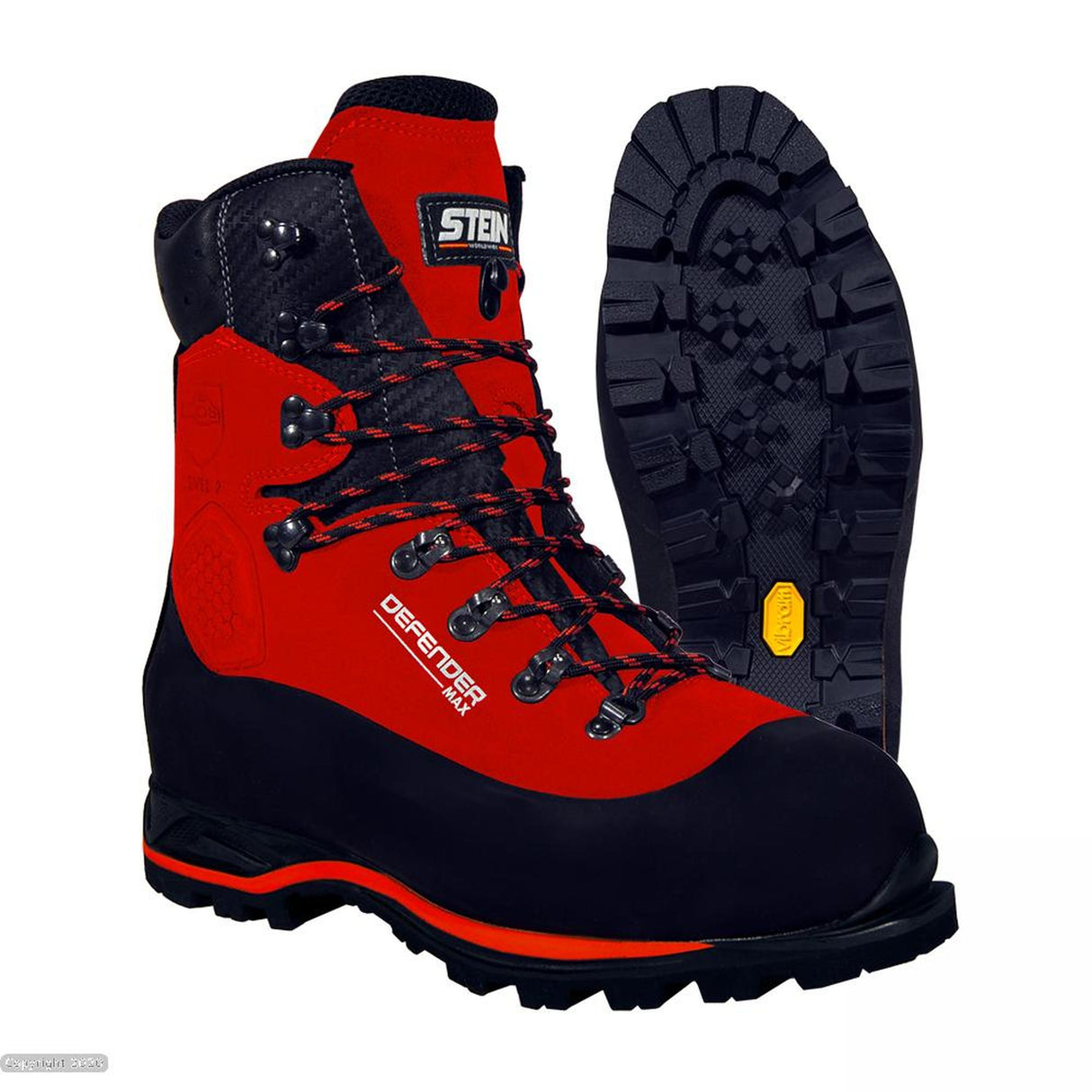 Stein Defender Max Chainsaw Boots - Class 2 - Red