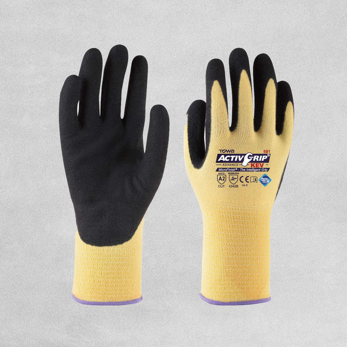 Towa ActiveGrip Advanced Kevlar - Size 9 - Purple Cuff