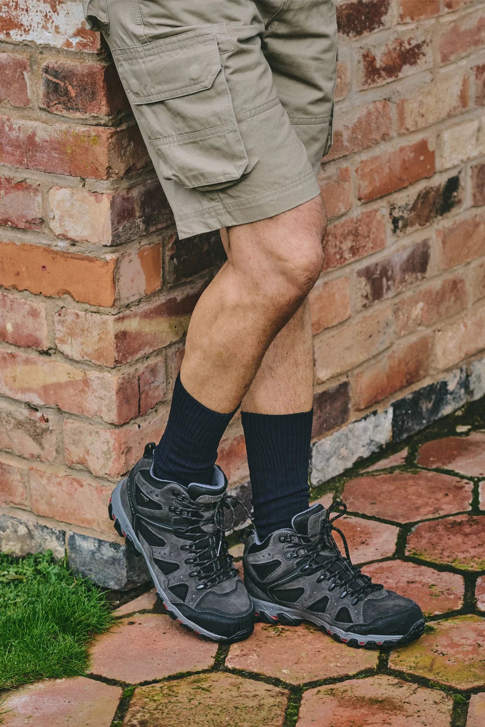 HJ Hall Indestructable Cushion Sole Work Boot Socks - Black UK 6-11